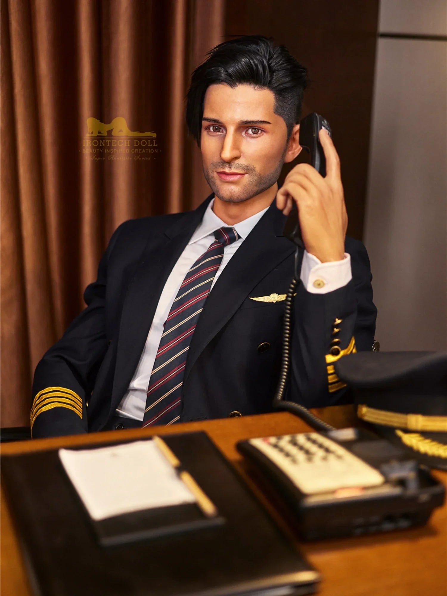 GEORGE - 176cm-40kg Black Hair - Silicone Male Sex Doll