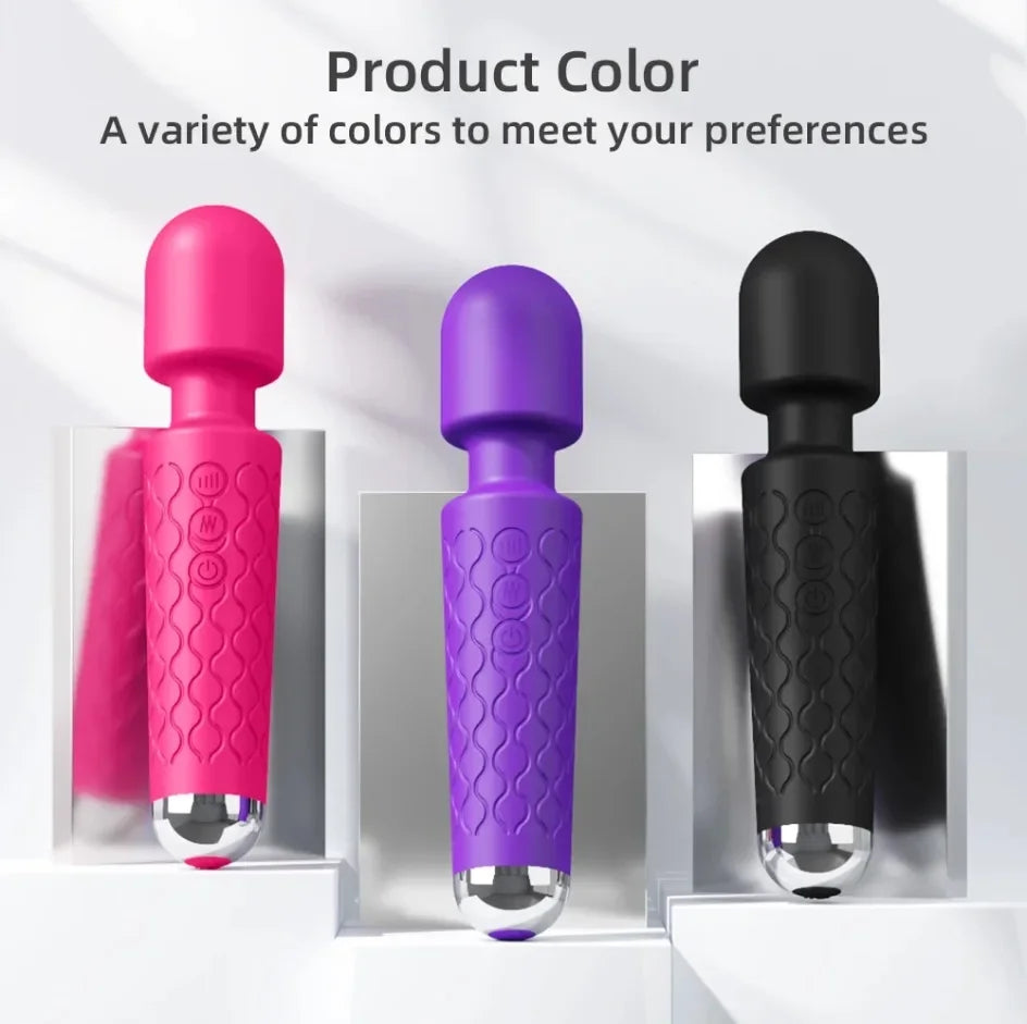 20 Speeds Powerful AV Vibrator for Women, Clitoris Stimulator, Dildo