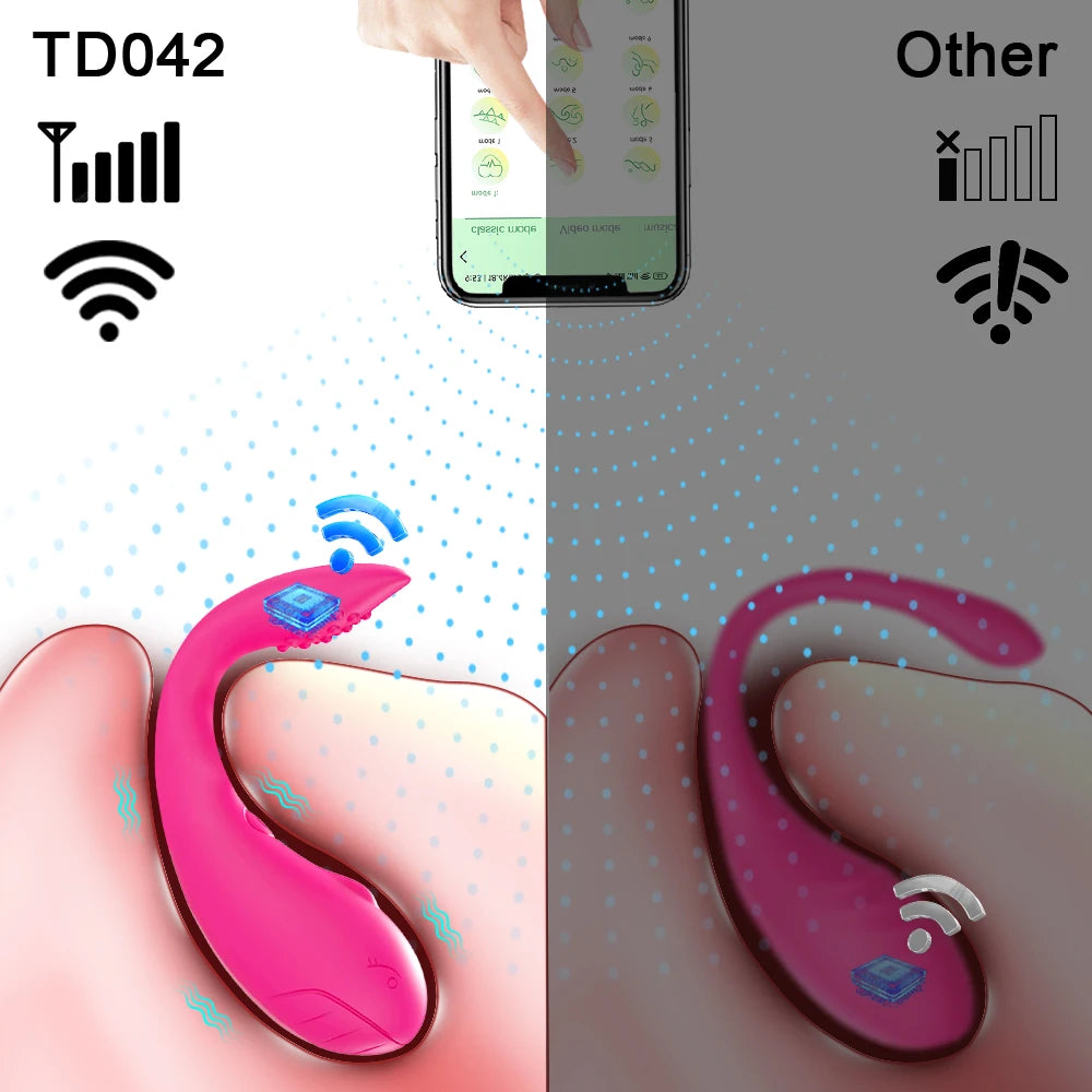 APP Remote Control Vibrator Egg for Women, Clitoris Stimulator G Spot Dildo