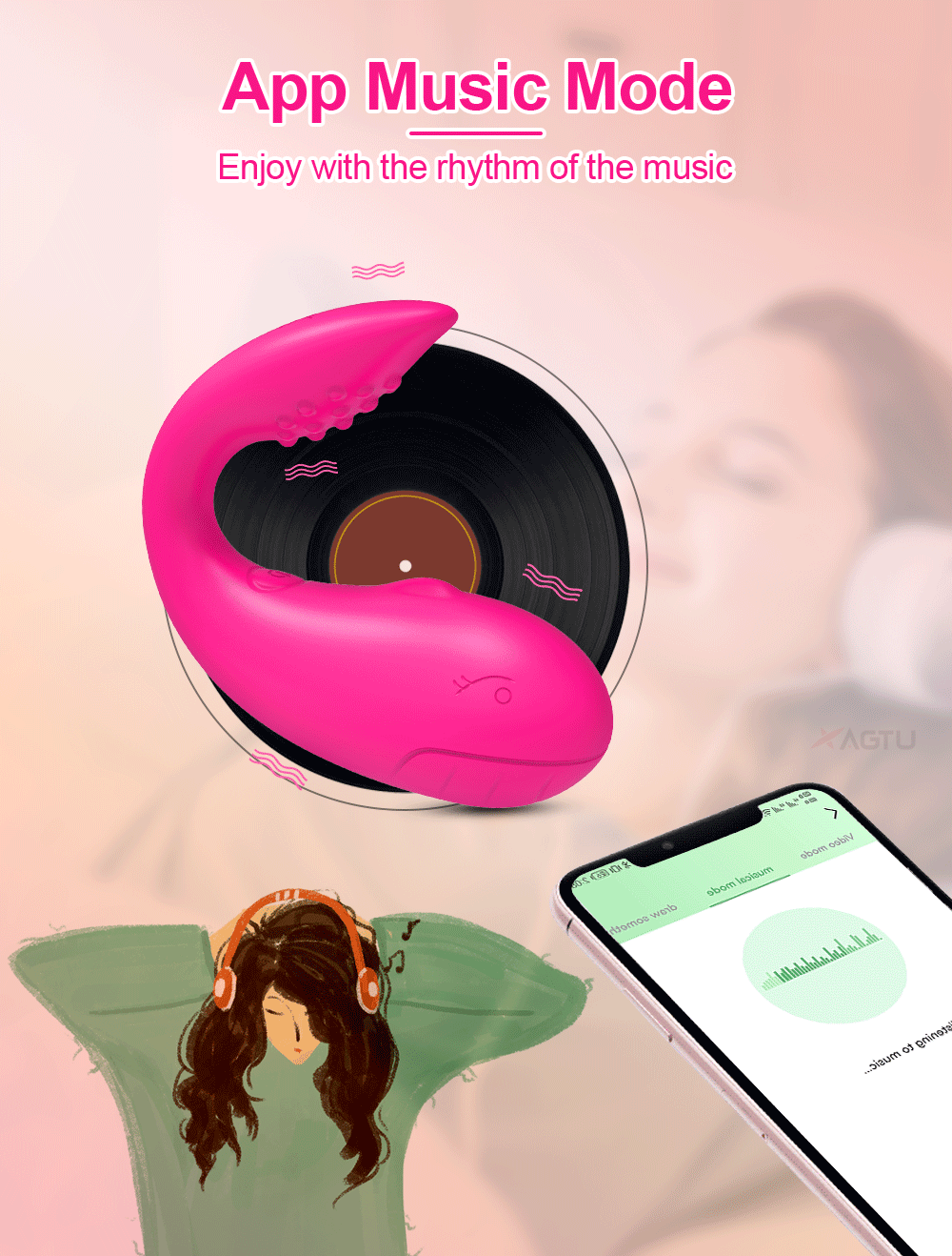 APP Remote Control Vibrator Egg for Women, Clitoris Stimulator G Spot Dildo