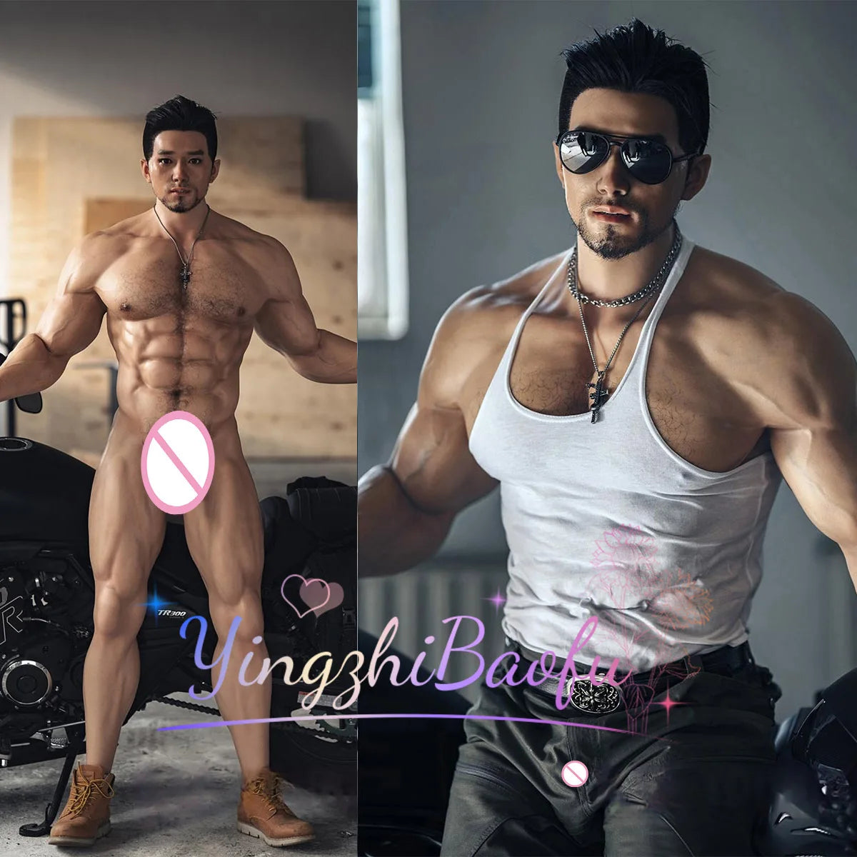 Model-grade sex dolls, Strong male muscles big penis, anus can be inserted into big ass