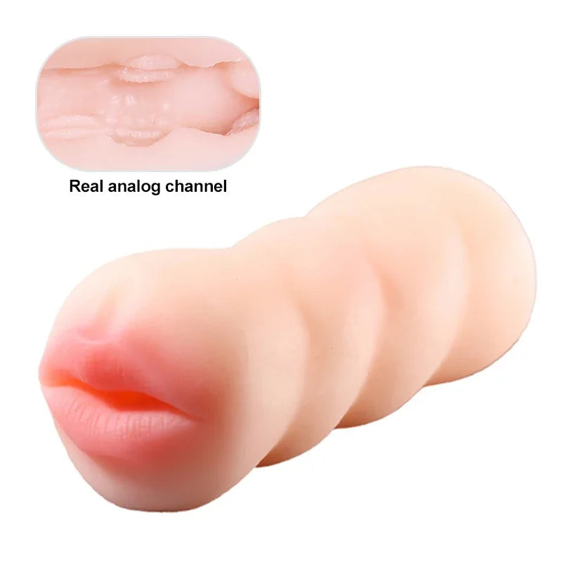 Realistic Vagina, Deep Throat, Artificial Pussy, Anus Oral Male Masturbator Blowjob Masturbation