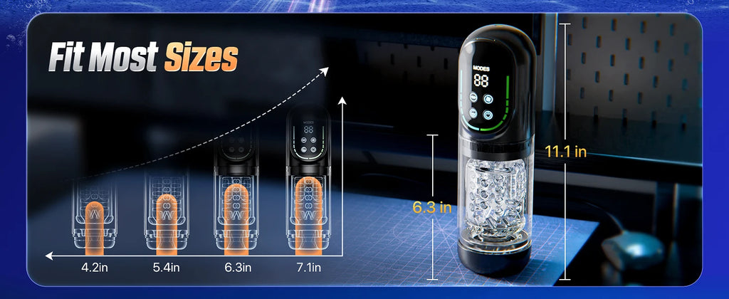 APP LED Automatic Male Masturbator, 7 Sucking Rotating Licking Thrusting Modes, Pocket Pussy Stroker, Blowjob Sex Toys For Men