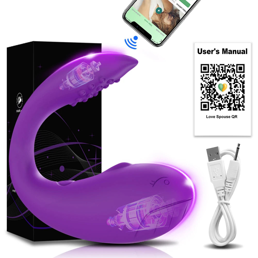 APP Remote Control Vibrator Egg for Women, Clitoris Stimulator G Spot Dildo