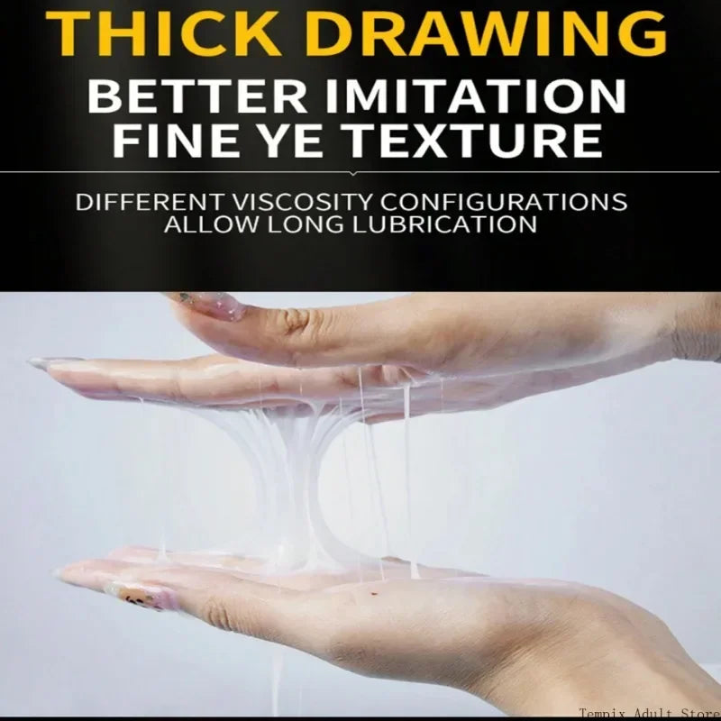 Imitation Semen Lubricant for Men Women Sex Toys, Viscous Lube, Water Based Oil Lubricating Anal Vaginal