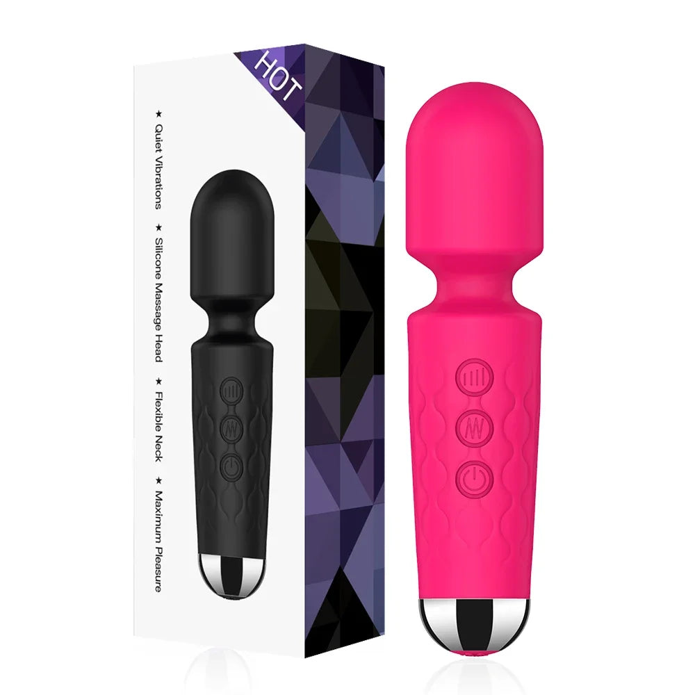 20 Speeds Powerful AV Vibrator for Women, Clitoris Stimulator, Dildo
