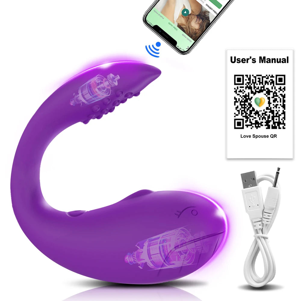 APP Remote Control Vibrator Egg for Women, Clitoris Stimulator G Spot Dildo