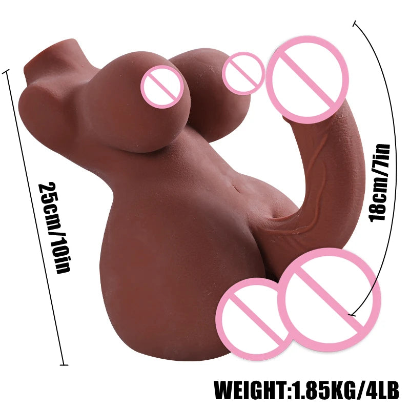 Realistic Male Sex Doll Torso, With Real Dildo, Sex Toys For Men and Women, Gays, Tight Hole For Men Masturbation
