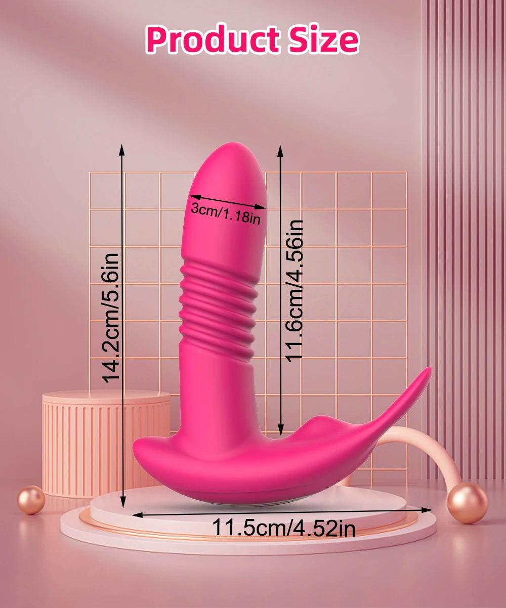 Thrusting Vibrator for Women APP Rotating Telescopic Dildo Remote Control G Spot Massage Clitoris Stimulator Sex Toy for Women