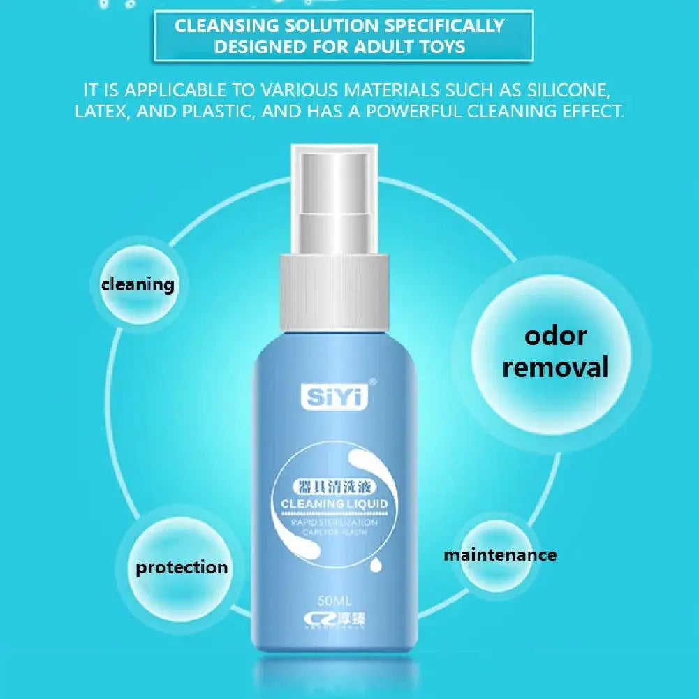 50ml Anti-bacterial Sex Toy Cleaner, Disinfection Liquid for Vibrator, Cleaning Spray, Sex Products Sterilization