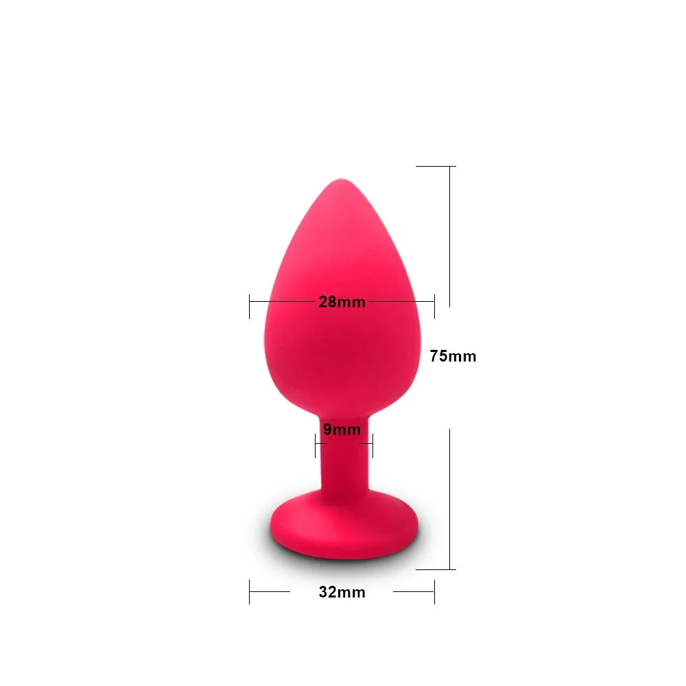 4pcs Soft Silicone Anal Plug, Mini Erotic Bullet Vibrator, Butt Plug Sex Toy for Men Women