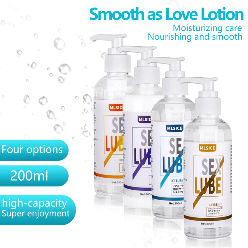 Anal Lubricant Water-based Lubrication, Semen Lube For Sex Session, 200ML Love Gel  for Women Men