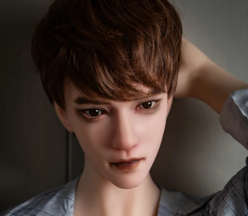 RENHEYUOU 165cm Adult Male Sex Doll, Life Size Sex Toy, Detachable Penis, Metal Skeleton