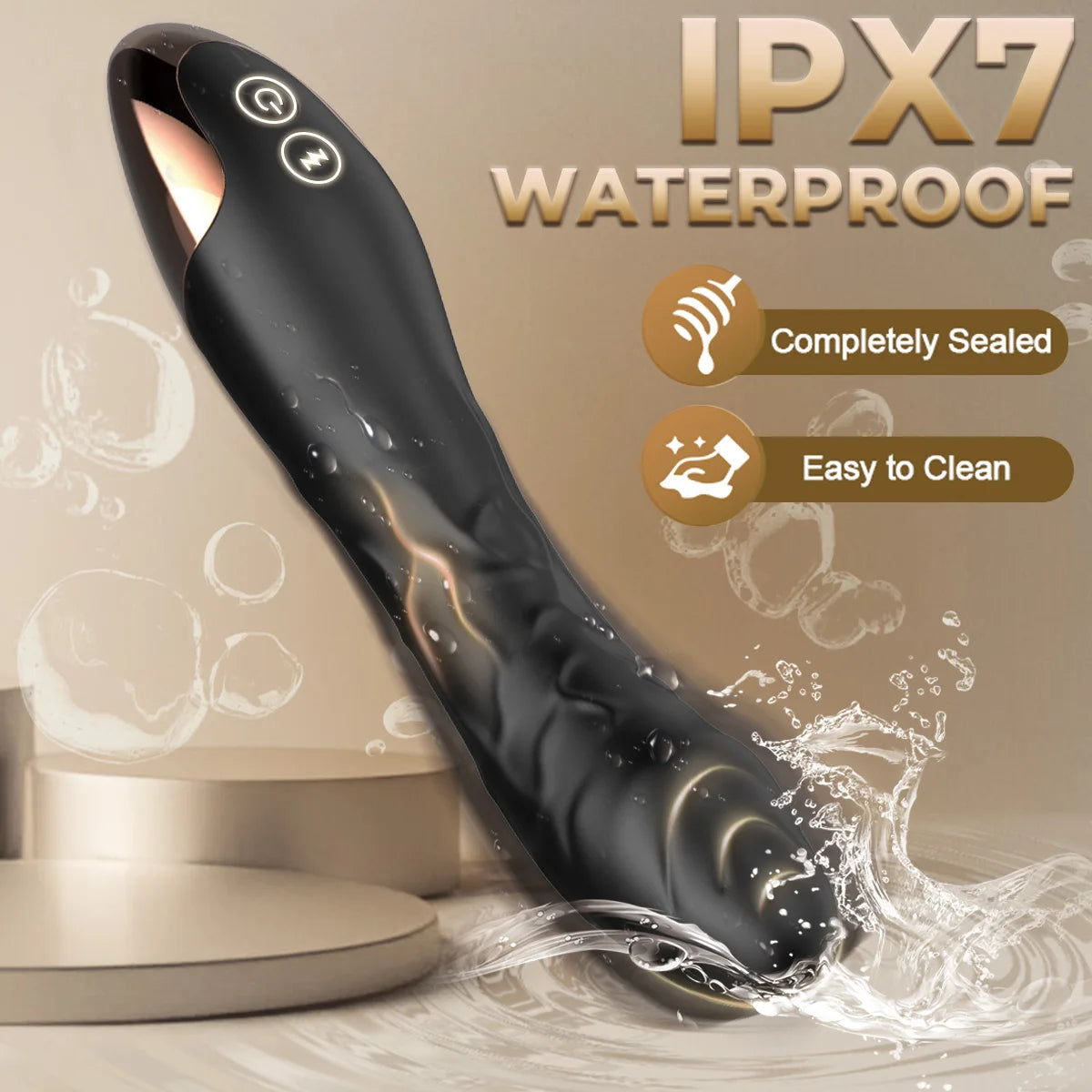 G Spot Vibrator, Clitoris Vibrator, Anal Stimulator, Dildo with 10 Powerful Vibrating Modes