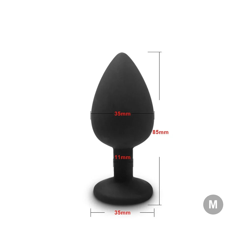 4pcs Soft Silicone Anal Plug, Mini Erotic Bullet Vibrator, Butt Plug Sex Toy for Men Women