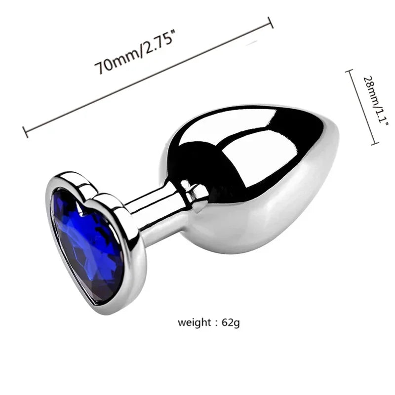 3PCS S/M/L Metal Anal Plug, Butt Plug, for Women and Men