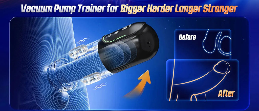 Automatic Thrusting Rotation Sucking Male Masturbator, LCD, Licking Vacuum Penis Pump, Water SPA Real Pocket Pussy Sex Toys for Men