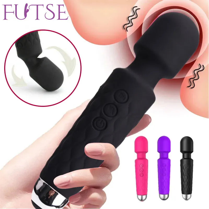 20 Speeds Powerful AV Vibrator for Women, Clitoris Stimulator, Dildo