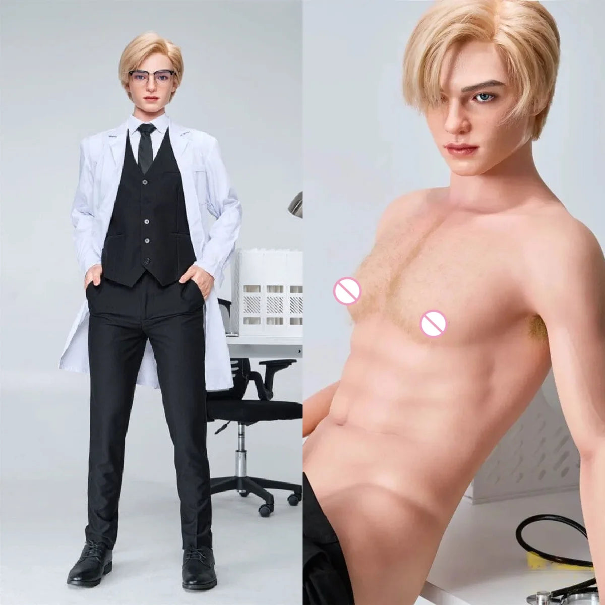 Silicone men doll 180 cm, penis anal oral sex, adult sex doll for female masturbation