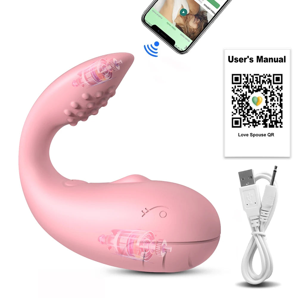APP Remote Control Vibrator Egg for Women, Clitoris Stimulator G Spot Dildo