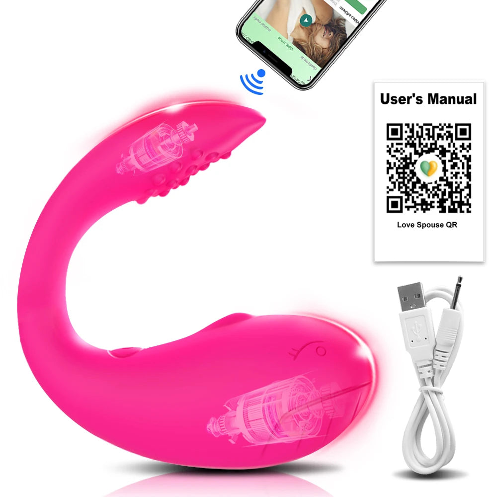 APP Remote Control Vibrator Egg for Women, Clitoris Stimulator G Spot Dildo