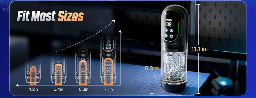 Automatic Thrusting Rotation Sucking Male Masturbator, LCD, Licking Vacuum Penis Pump, Water SPA Real Pocket Pussy Sex Toys for Men