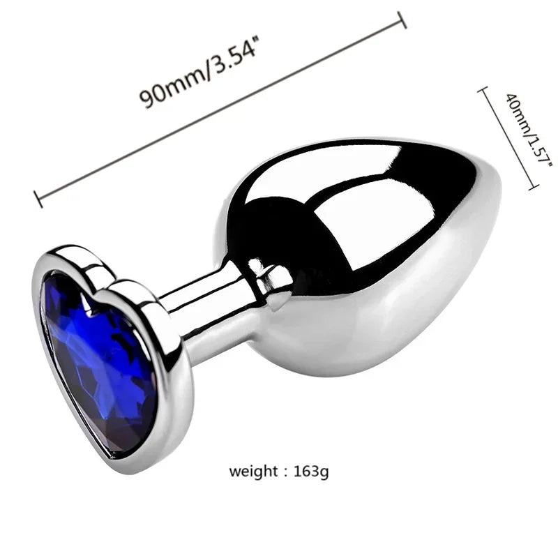 3PCS S/M/L Metal Anal Plug, Butt Plug, for Women and Men