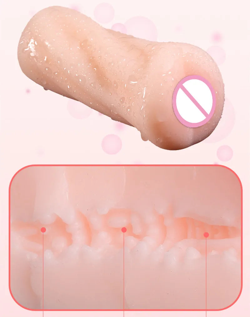 Realistic Vagina, Deep Throat, Artificial Pussy, Anus Oral Male Masturbator Blowjob Masturbation