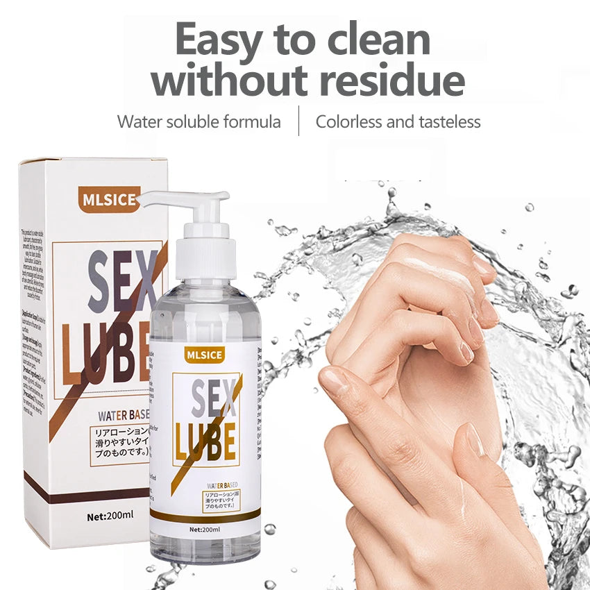 Anal Lubricant Water-based Lubrication, Semen Lube For Sex Session, 200ML Love Gel  for Women Men