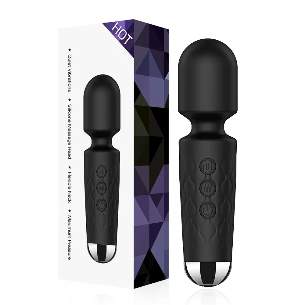 20 Speeds Powerful AV Vibrator for Women, Clitoris Stimulator, Dildo
