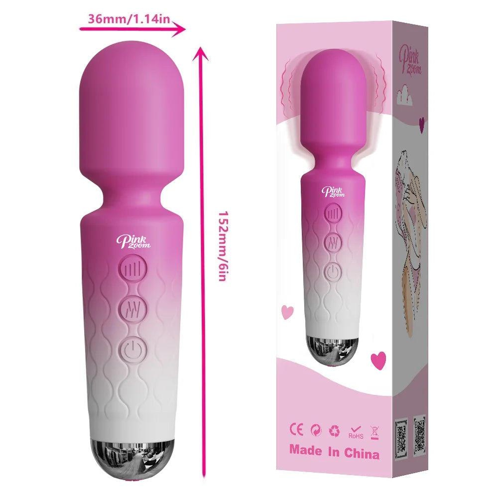 20 Speeds Powerful AV Vibrator for Women, Clitoris Stimulator, Dildo