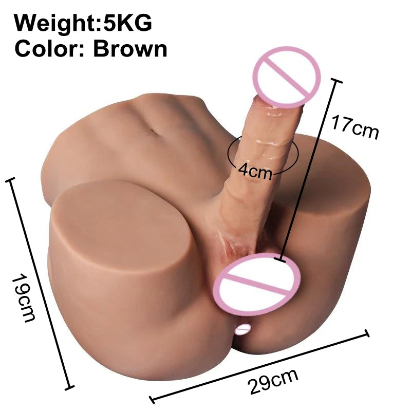 Realistic Male Sex Doll Torso, With Real Dildo, Sex Toys For Men and Women, Gays, Tight Hole For Men Masturbation