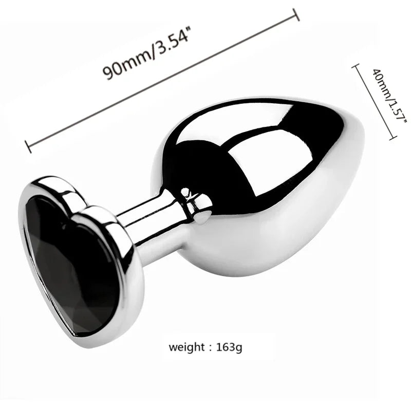 3PCS S/M/L Metal Anal Plug, Butt Plug, for Women and Men