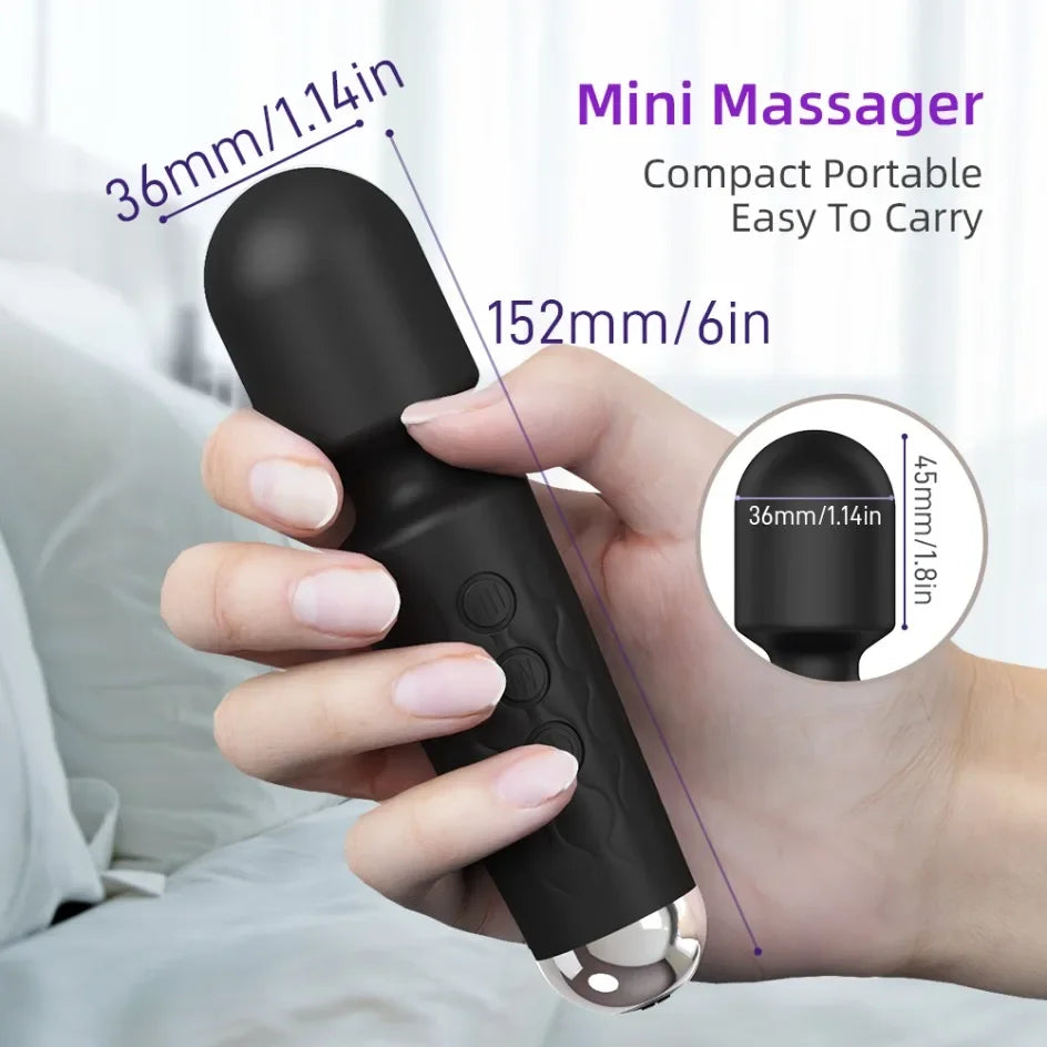 20 Speeds Powerful AV Vibrator for Women, Clitoris Stimulator, Dildo