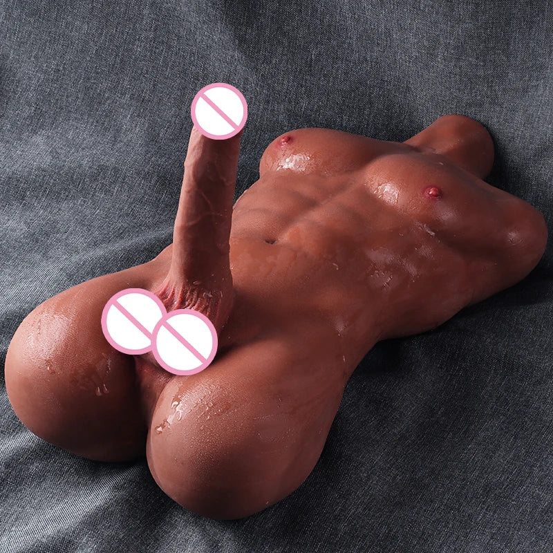 Realistic Male Sex Doll Torso, With Real Dildo, Sex Toys For Men and Women, Gays, Tight Hole For Men Masturbation
