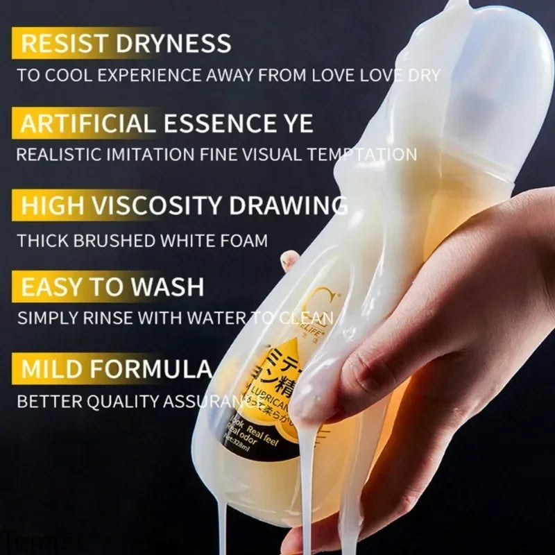 Imitation Semen Lubricant for Men Women Sex Toys, Viscous Lube, Water Based Oil Lubricating Anal Vaginal