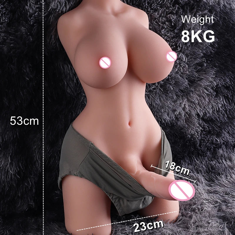 Realistic Male Sex Doll Torso, With Real Dildo, Sex Toys For Men and Women, Gays, Tight Hole For Men Masturbation