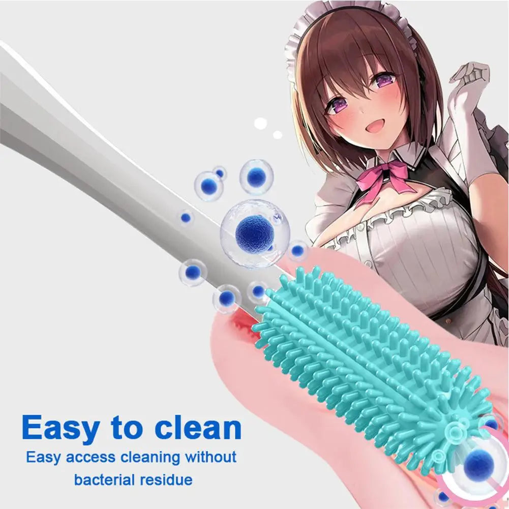 Silicone Cleaning Brush, Sex DoII's Vagina Anal Channel Cleanse Tool, Equipment