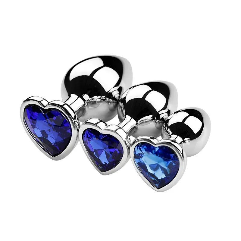 3PCS S/M/L Metal Anal Plug, Butt Plug, for Women and Men