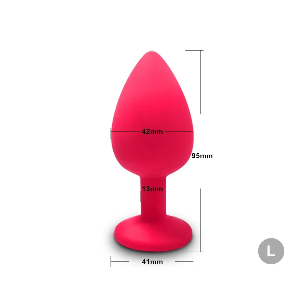 4pcs Soft Silicone Anal Plug, Mini Erotic Bullet Vibrator, Butt Plug Sex Toy for Men Women