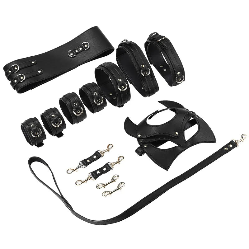 Sex Toys for Woman, BDSM Sex Bondage Set, Erotic Adults Toys, Handcuffs Ankle Cuffs Collar