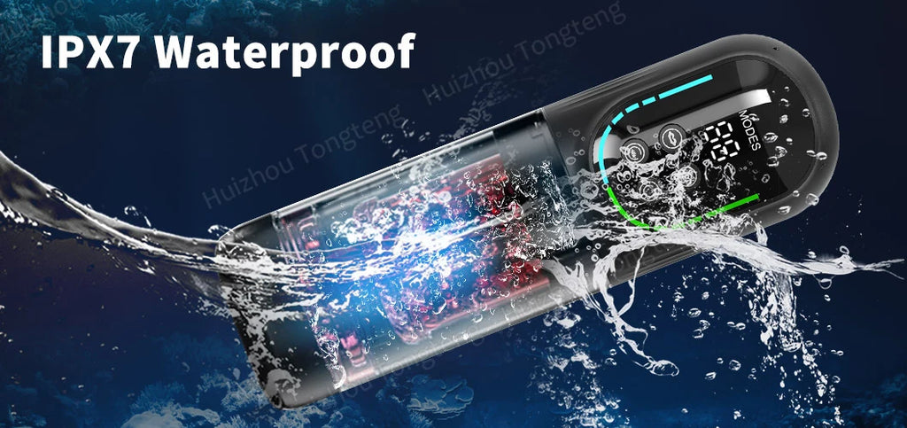 APP LED Automatic Male Masturbator, 7 Sucking Rotating Licking Thrusting Modes, Pocket Pussy Stroker, Blowjob Sex Toys For Men